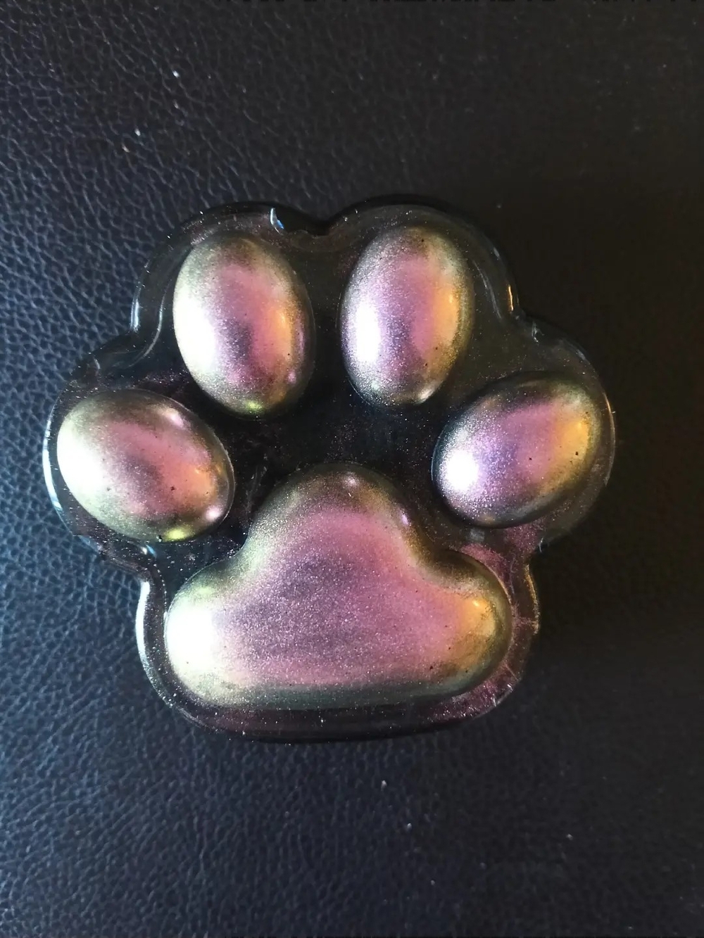 Iridescent Paw Soap - Pink and Green Shimmer
